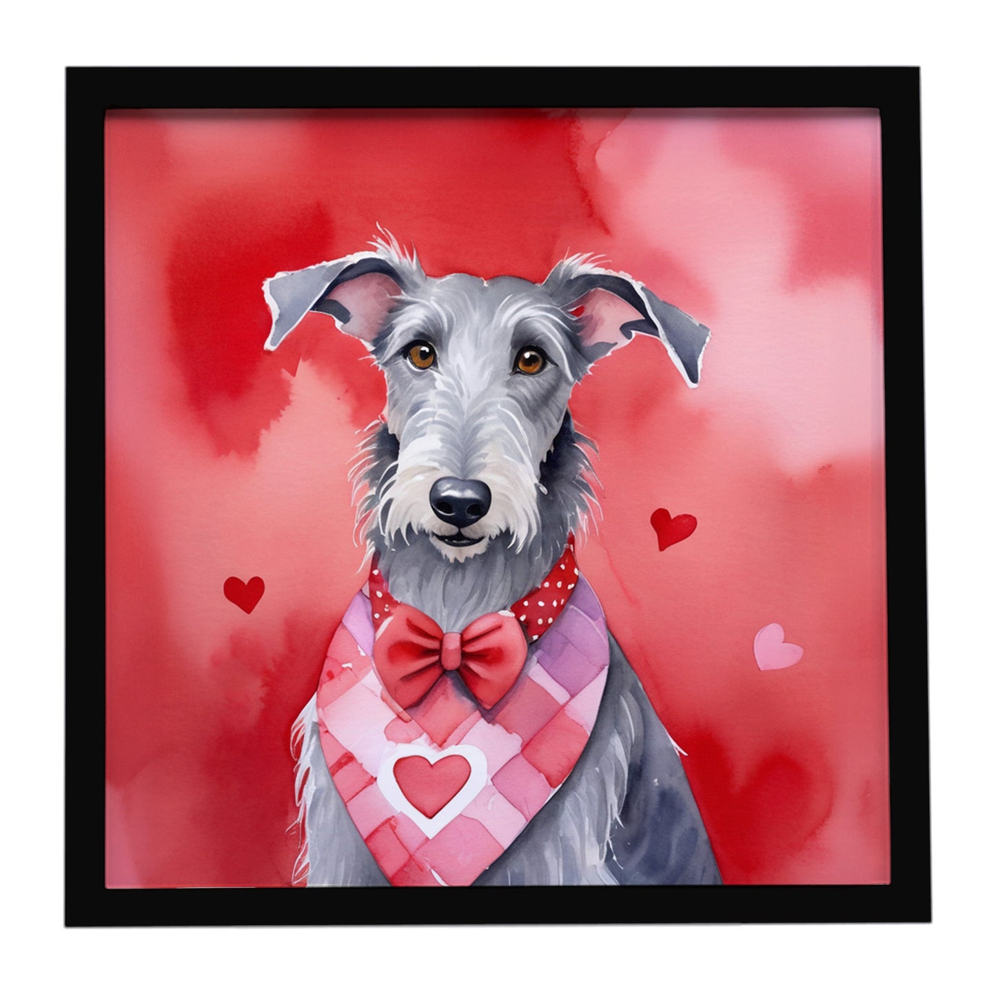 Buy this Scottish Deerhound My Valentine Framed Metal Print