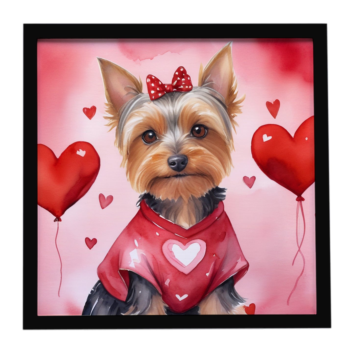 Buy this Silky Terrier My Valentine Framed Metal Print