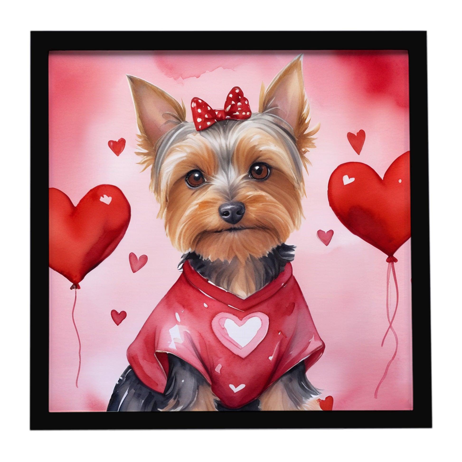 Buy this Silky Terrier My Valentine Framed Metal Print