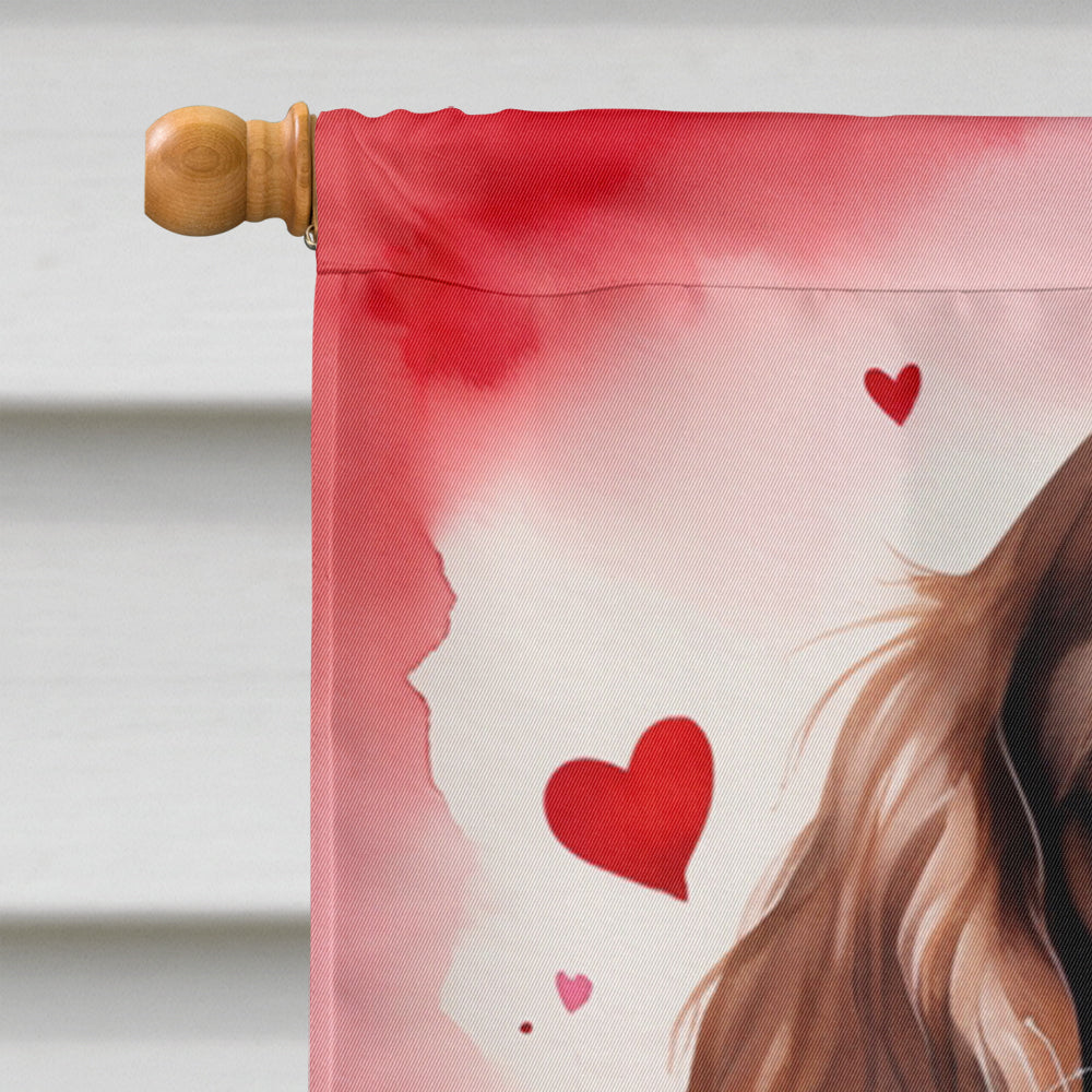 Sussex Spaniel My Valentine House Flag