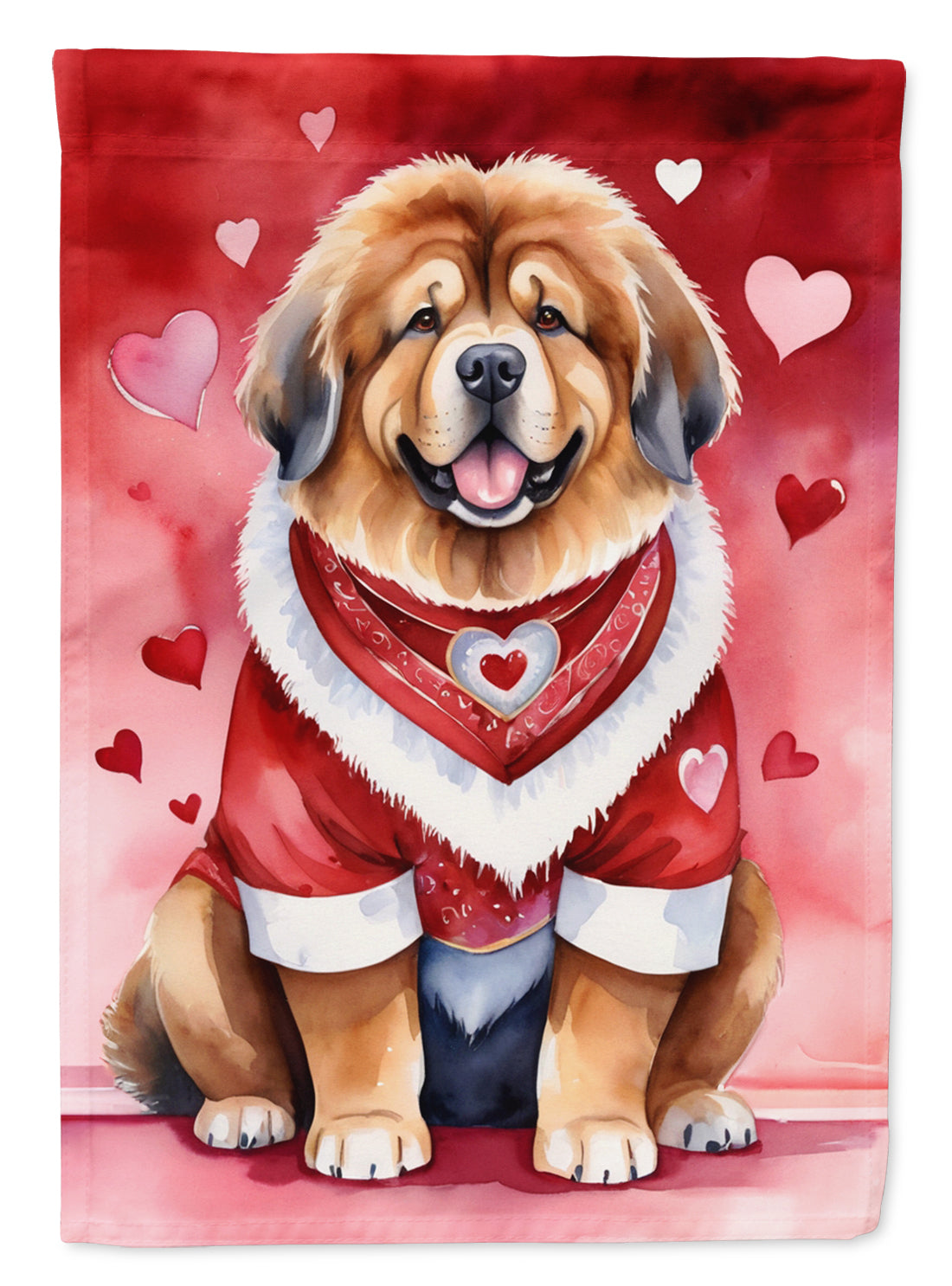 Buy this Tibetan Mastiff My Valentine House Flag