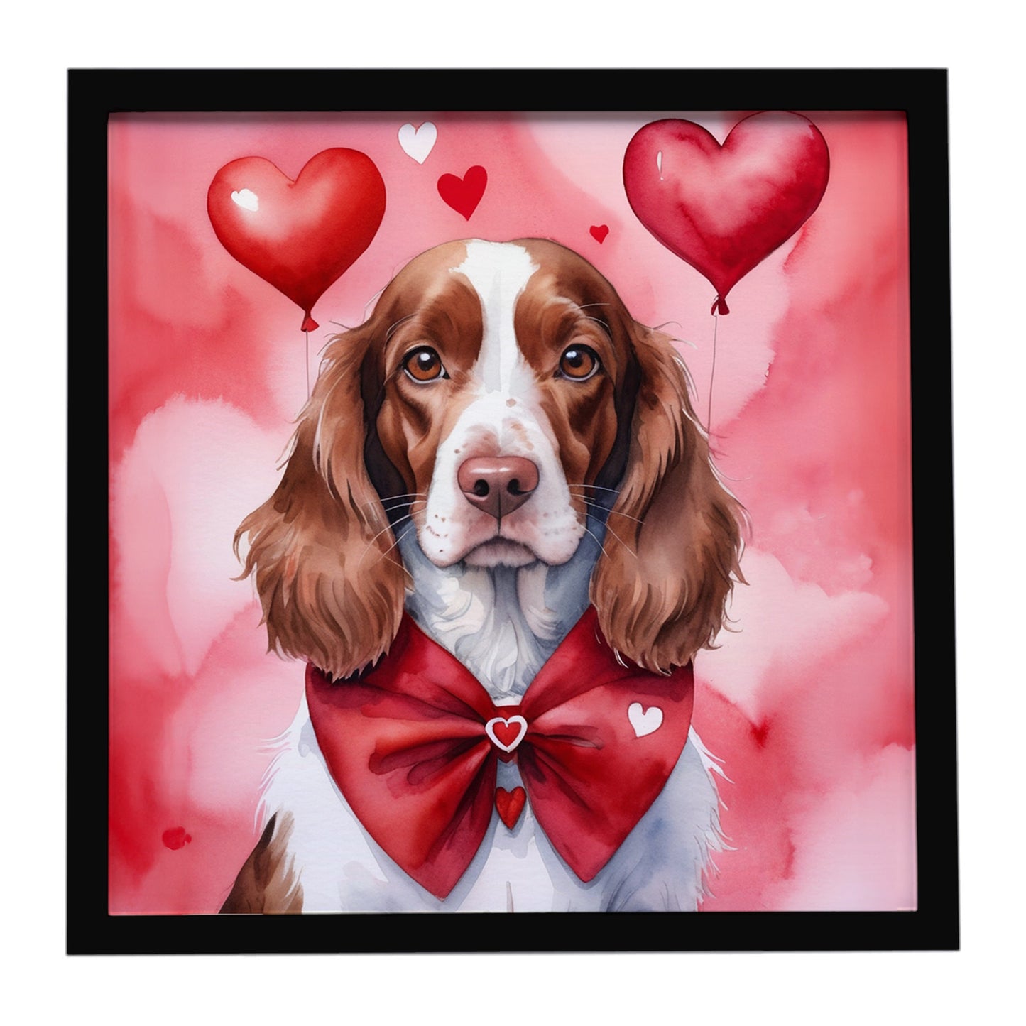 Buy this Welsh Springer Spaniel My Valentine Framed Metal Print