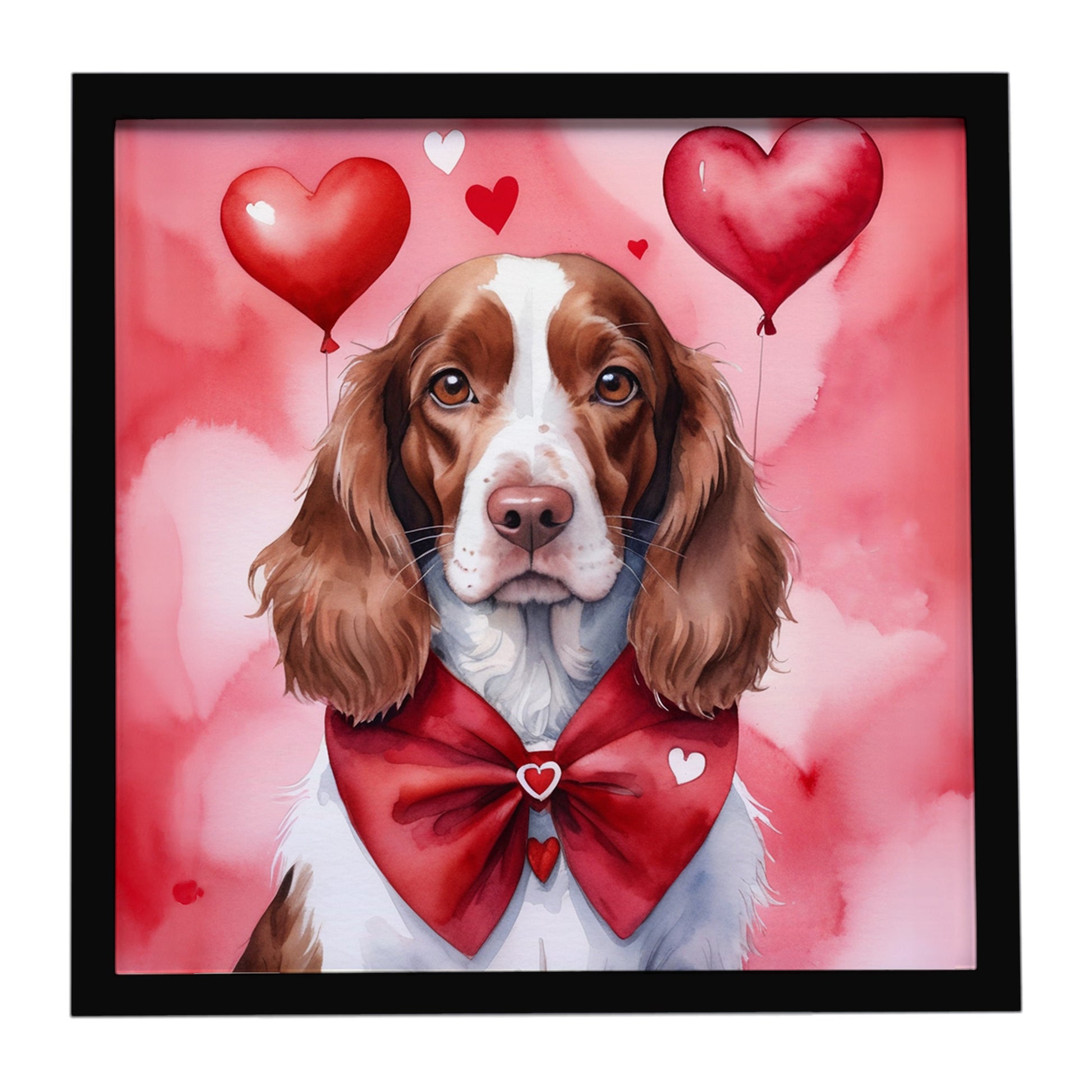 Buy this Welsh Springer Spaniel My Valentine Framed Metal Print