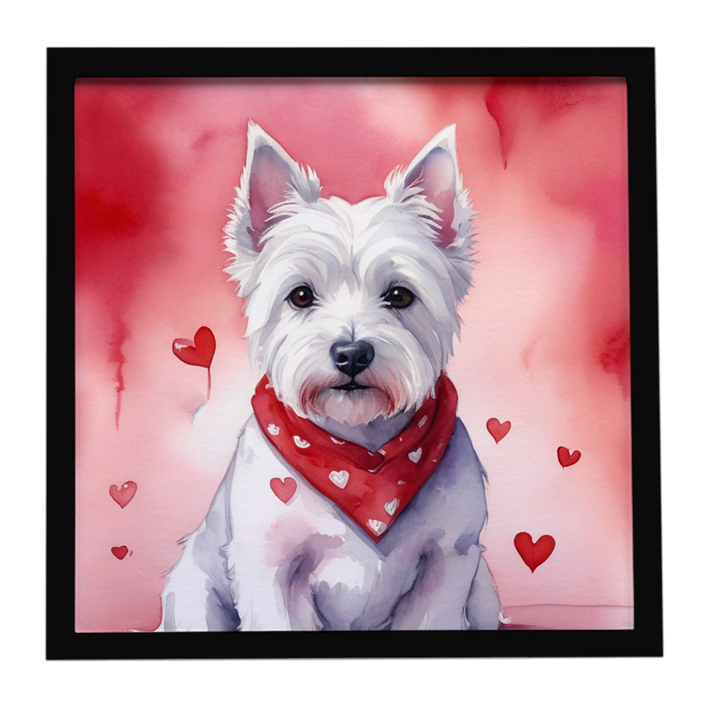 Buy this Westie My Valentine Framed Metal Print