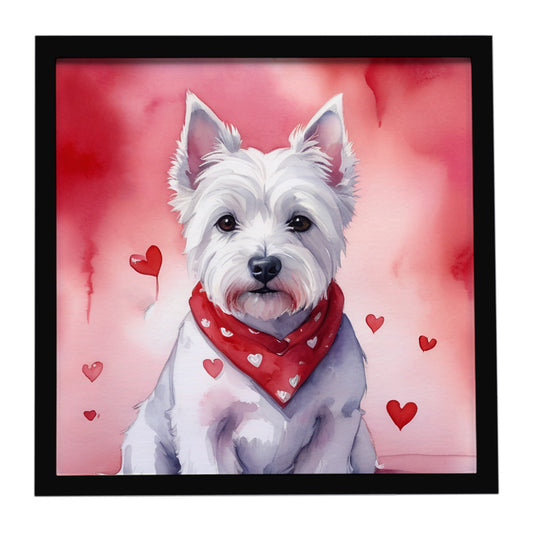 Buy this Westie My Valentine Framed Metal Print