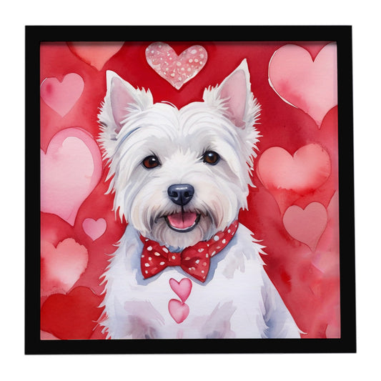 Buy this Westie My Valentine Framed Metal Print