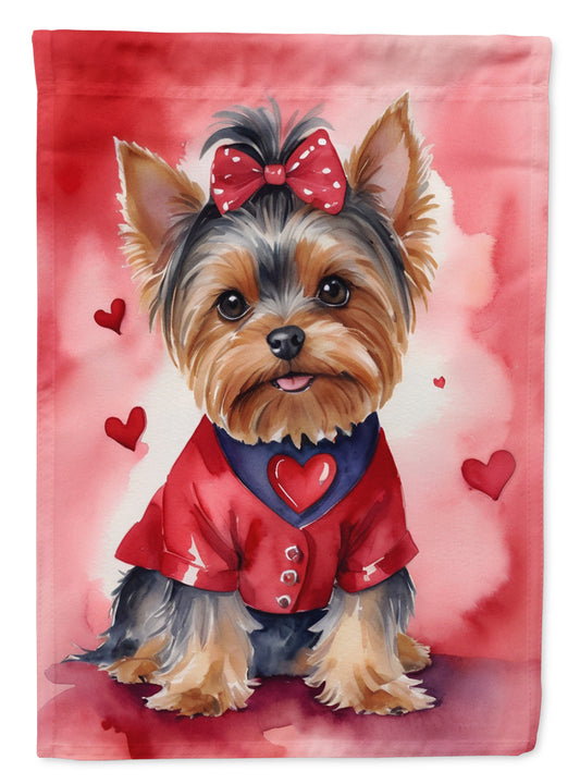 Buy this Yorkshire Terrier My Valentine Garden Flag