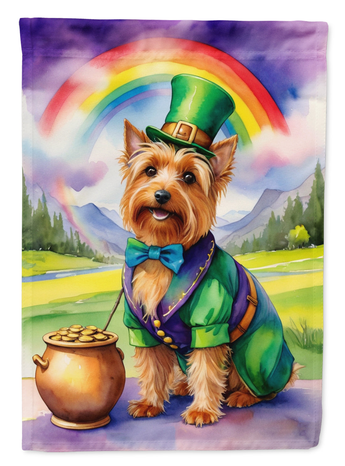 Buy this Australian Terrier St Patrick's Day House Flag