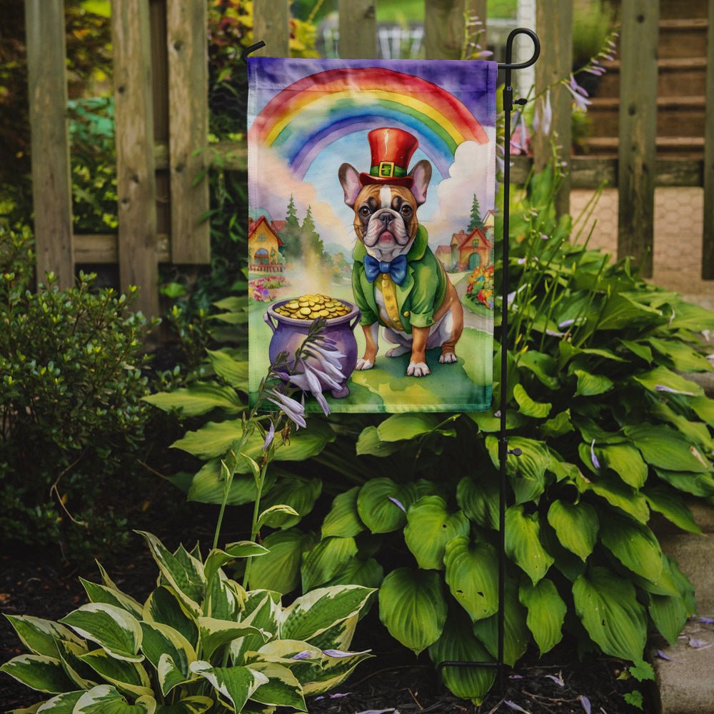 French Bulldog St Patrick's Day Garden Flag