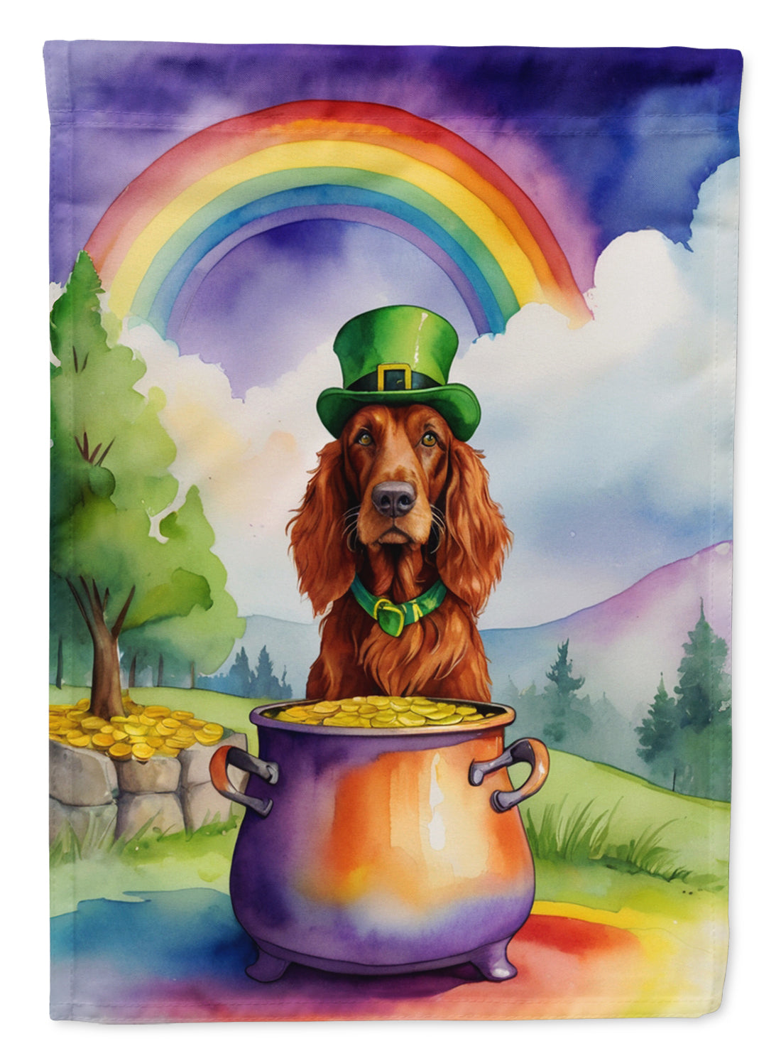 Buy this Irish Setter St Patrick's Day Garden Flag