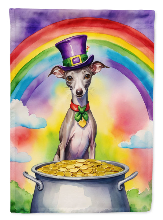 Buy this Italian Greyhound St Patrick's Day Garden Flag