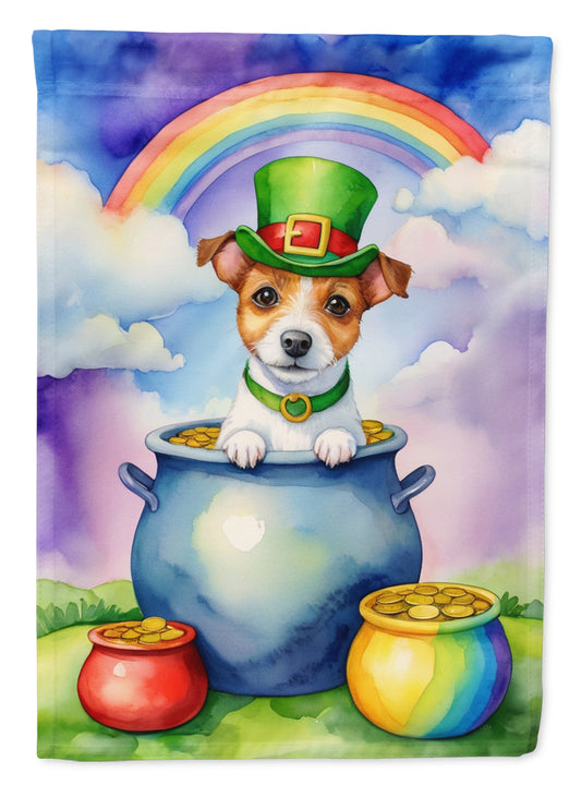 Buy this Jack Russell Terrier St Patrick's Day Garden Flag