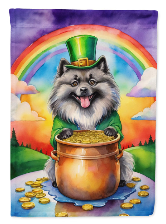 Buy this Keeshond St Patrick's Day Garden Flag