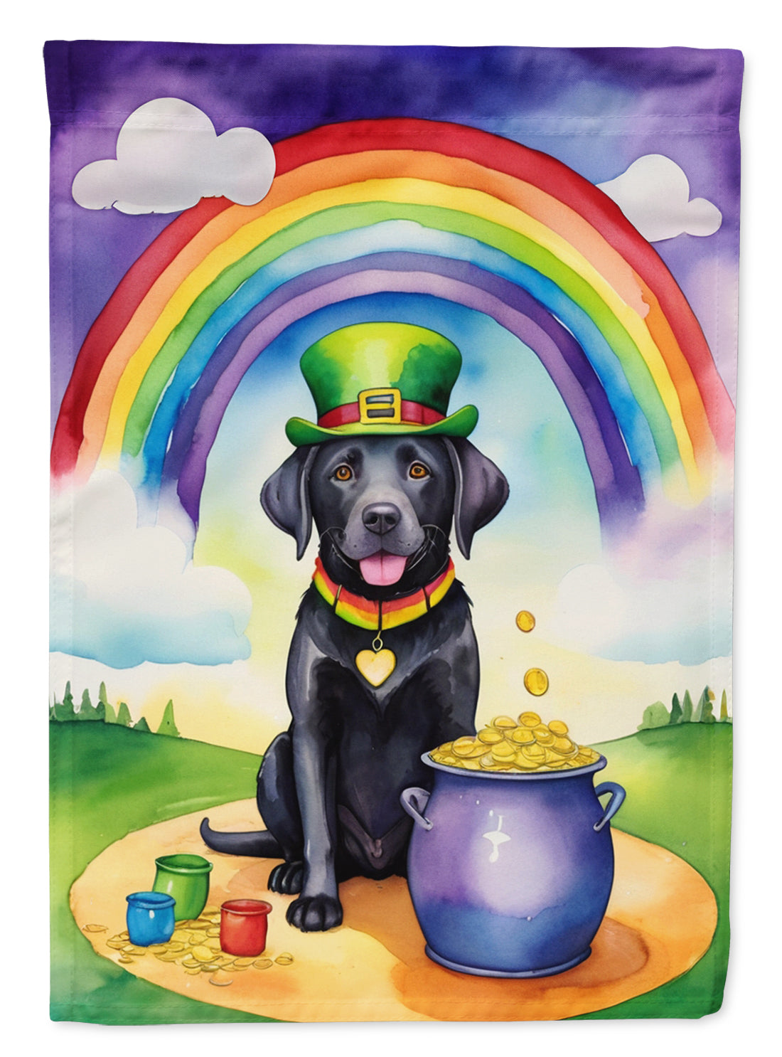 Buy this Labrador Retriever St Patrick's Day House Flag