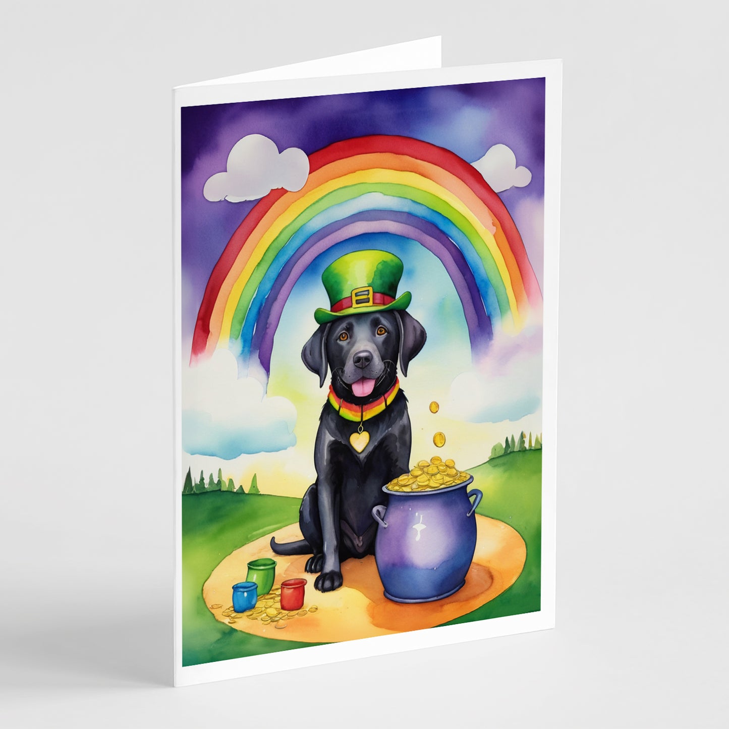 Buy this Labrador Retriever St Patrick's Day Greeting Cards Pack of 8