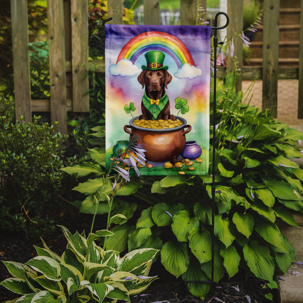 Labrador Retriever St Patrick's Day Garden Flag