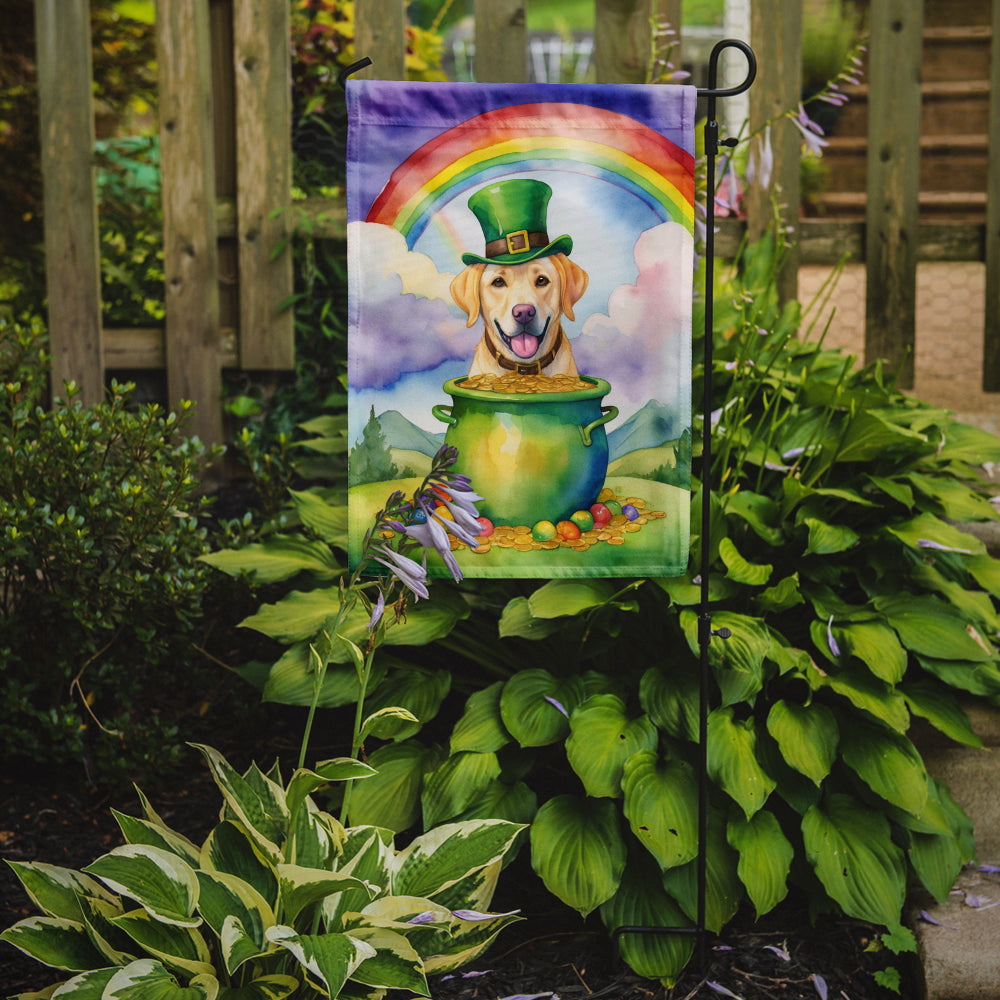 Labrador Retriever St Patrick's Day Garden Flag