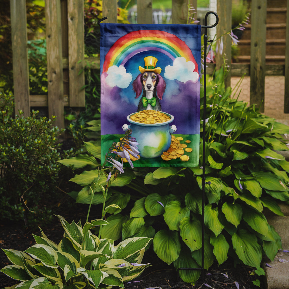 Saluki St Patrick's Day Garden Flag