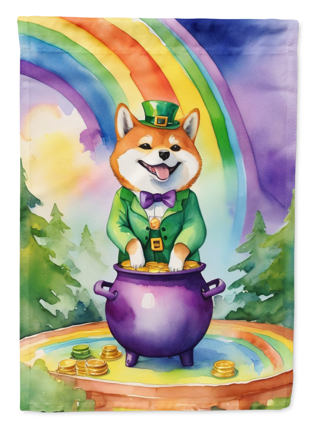 Buy this Shiba Inu St Patrick's Day Garden Flag