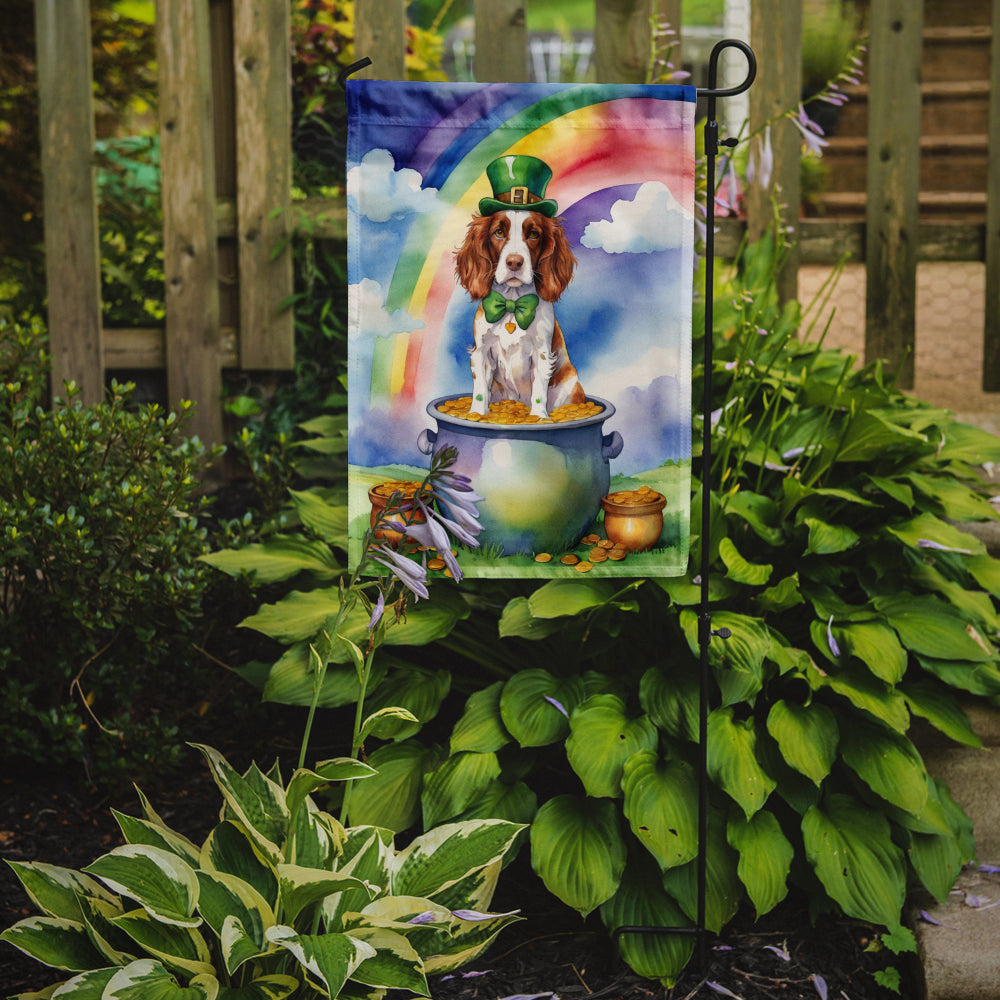 Welsh Springer Spaniel St Patrick's Day Garden Flag