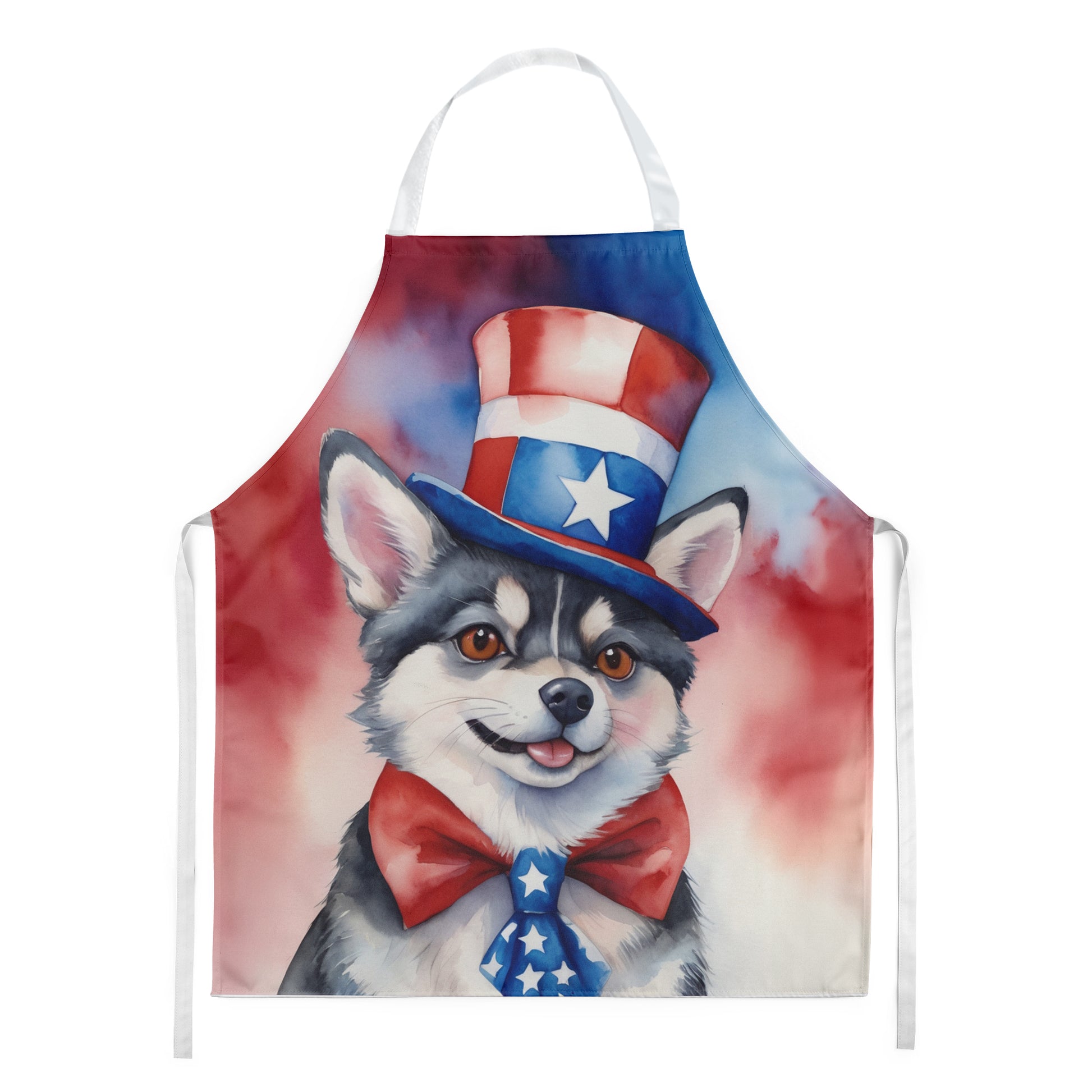 Buy this Alaskan Klee Kai Patriotic American Apron