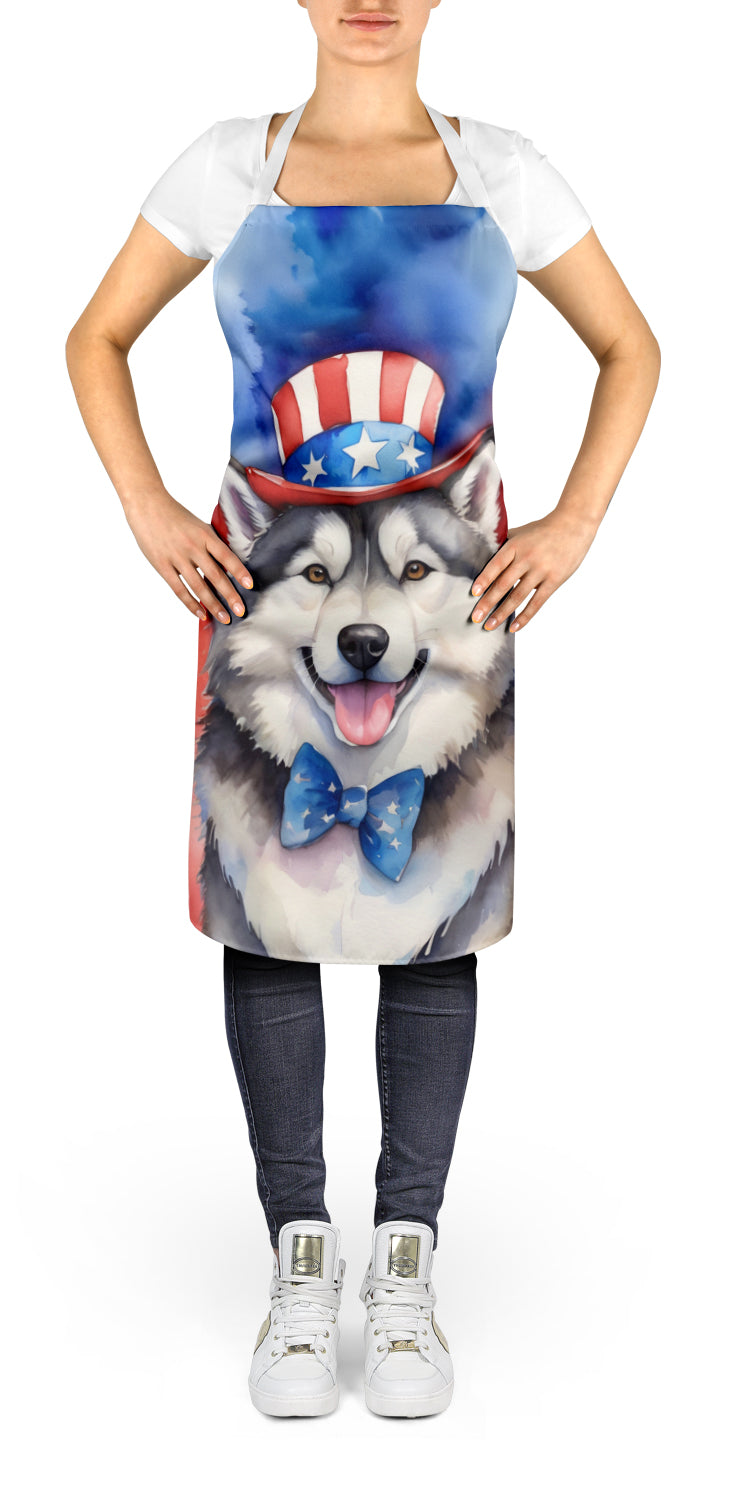 Alaskan Malamute Patriotic American Apron