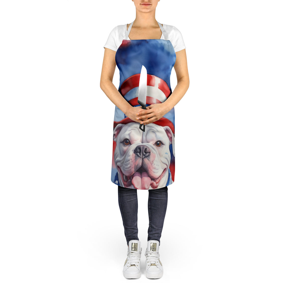 American Bulldog Patriotic American Apron