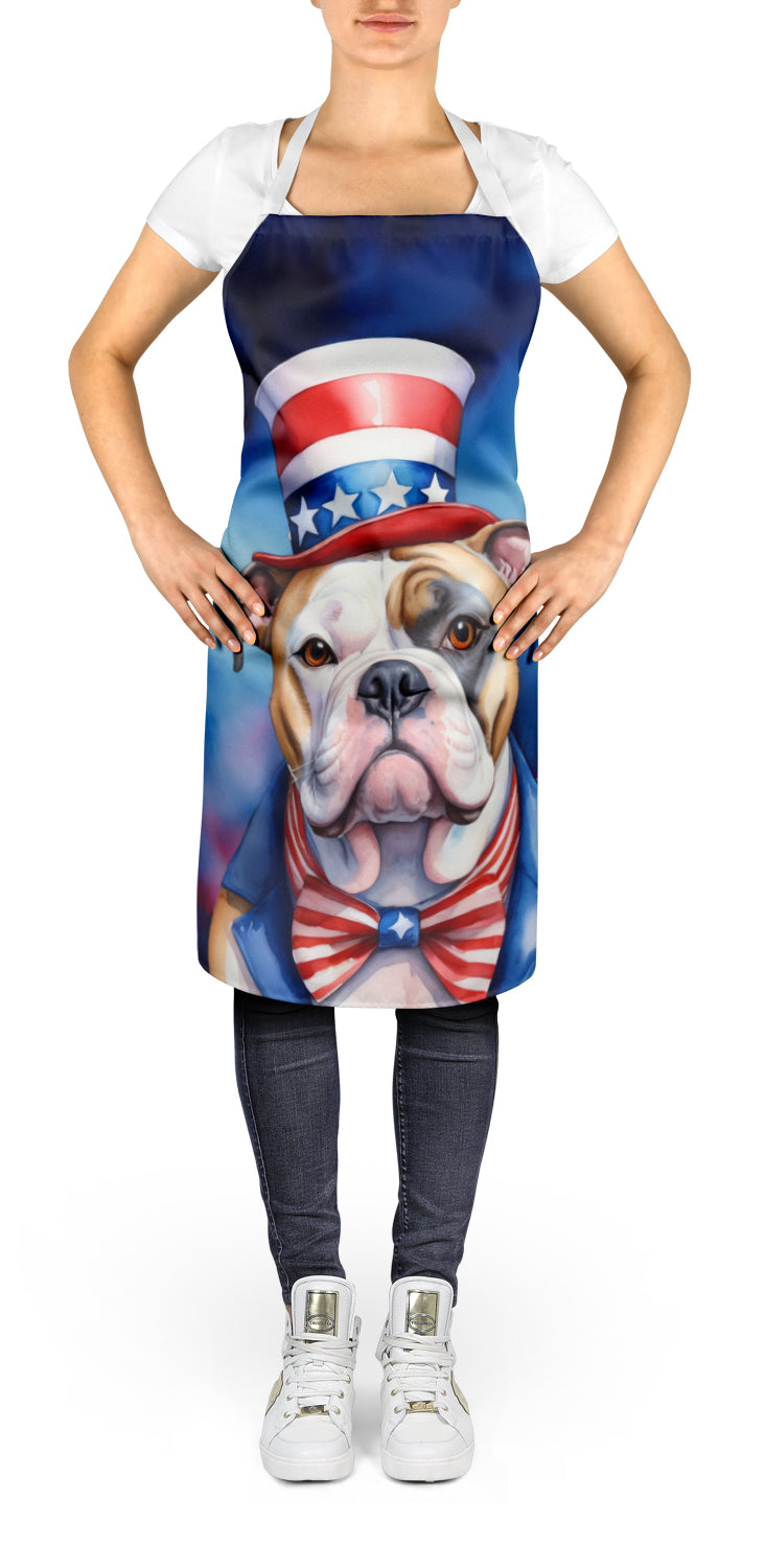 American Bulldog Patriotic American Apron