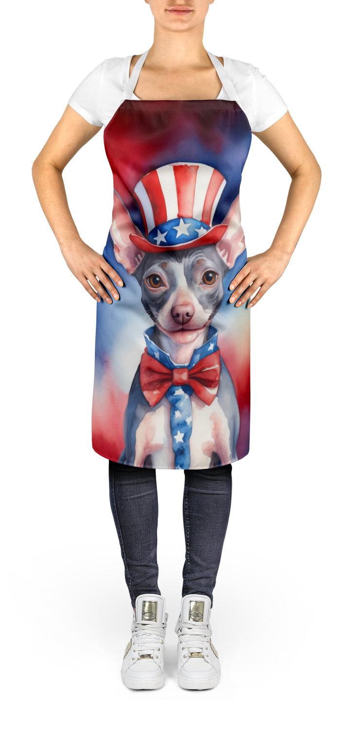 American Hairless Terrier Patriotic American Apron