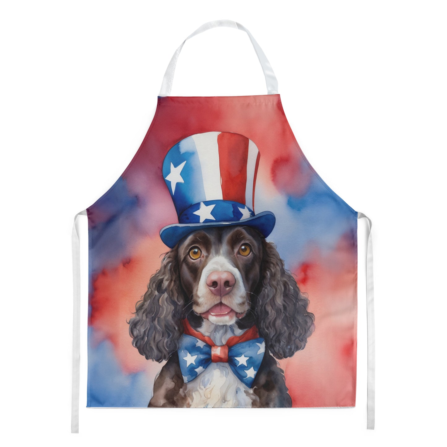 Buy this American Water Spaniel Patriotic American Apron