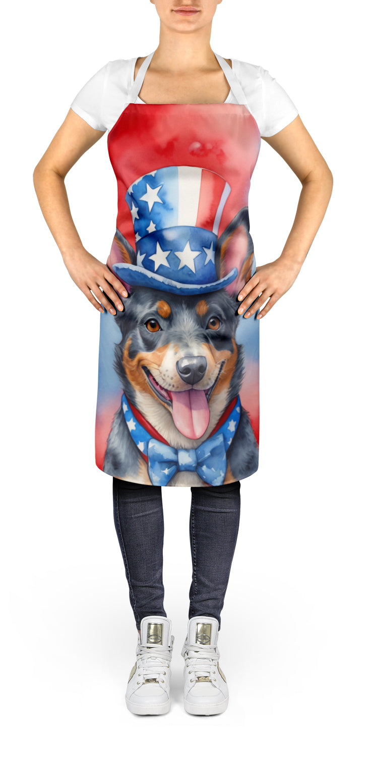 Australian Cattle Dog Patriotic American Apron