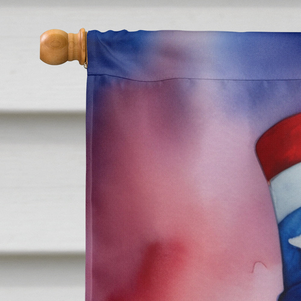 Basset Hound Patriotic American House Flag