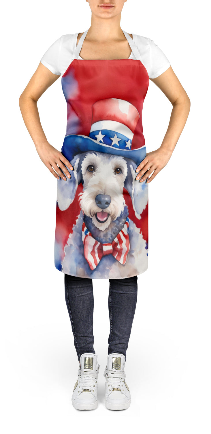 Bedlington Terrier Patriotic American Apron