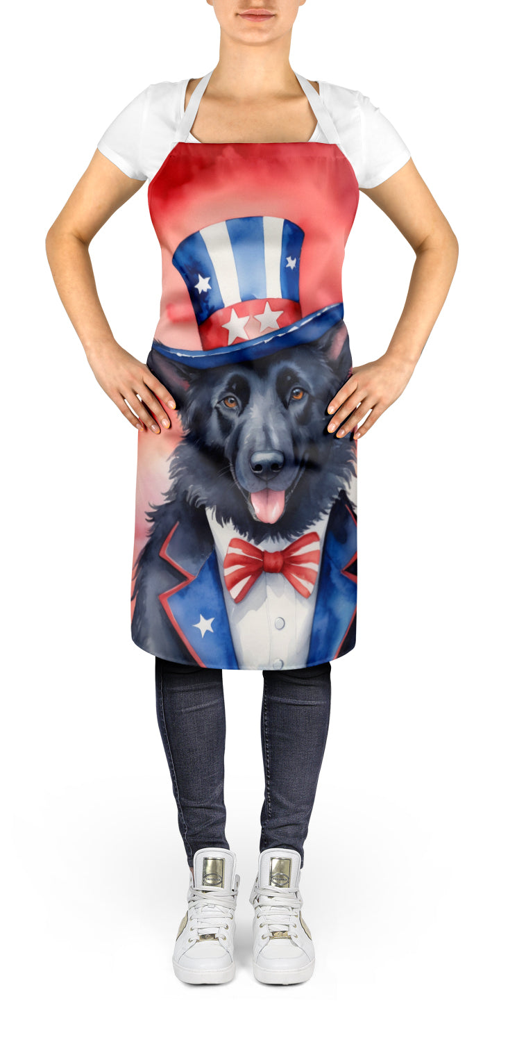 Belgian Sheepdog Patriotic American Apron