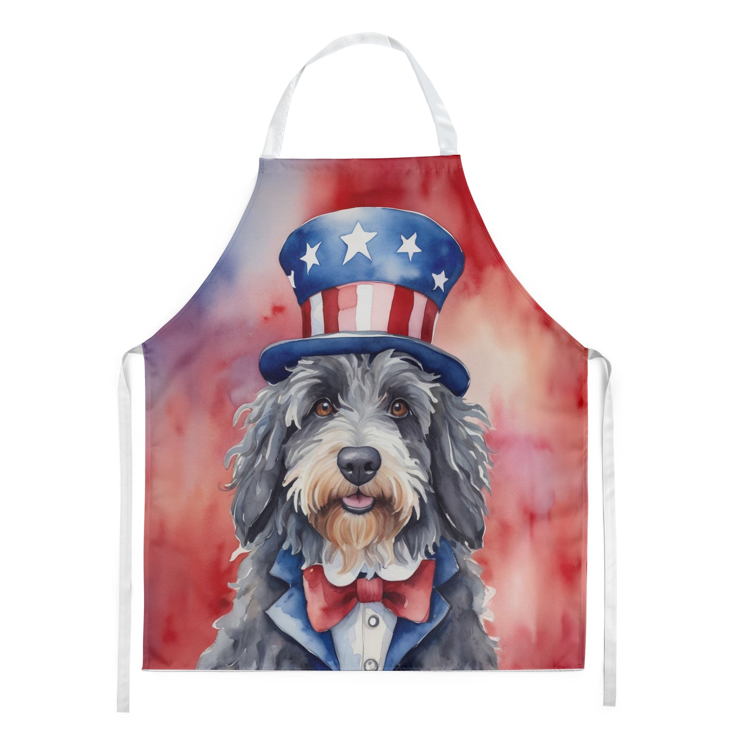 Buy this Bergamasco Sheepdog Patriotic American Apron