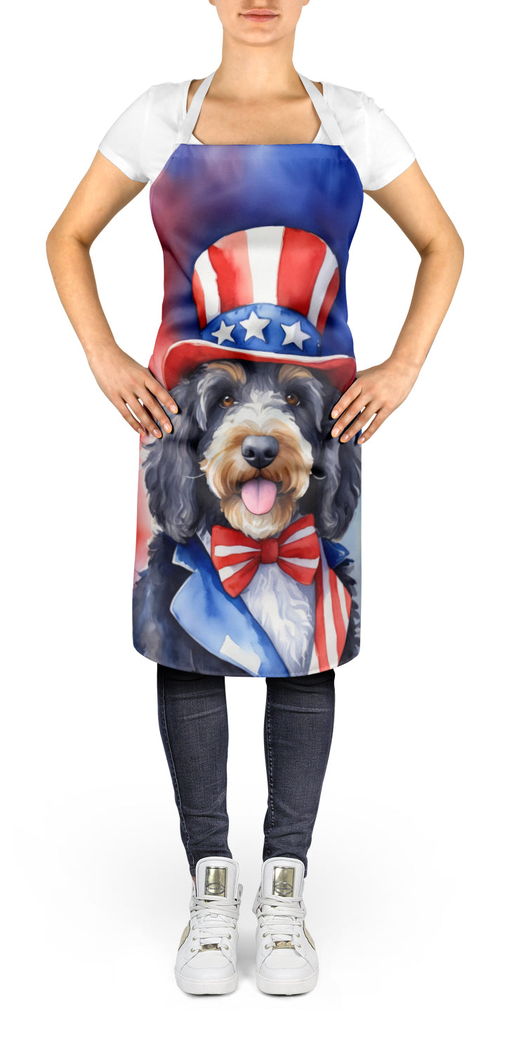 Bernedoodle Patriotic American Apron