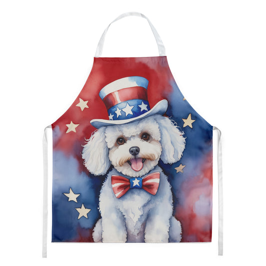 Buy this Bichon Frise Patriotic American Apron