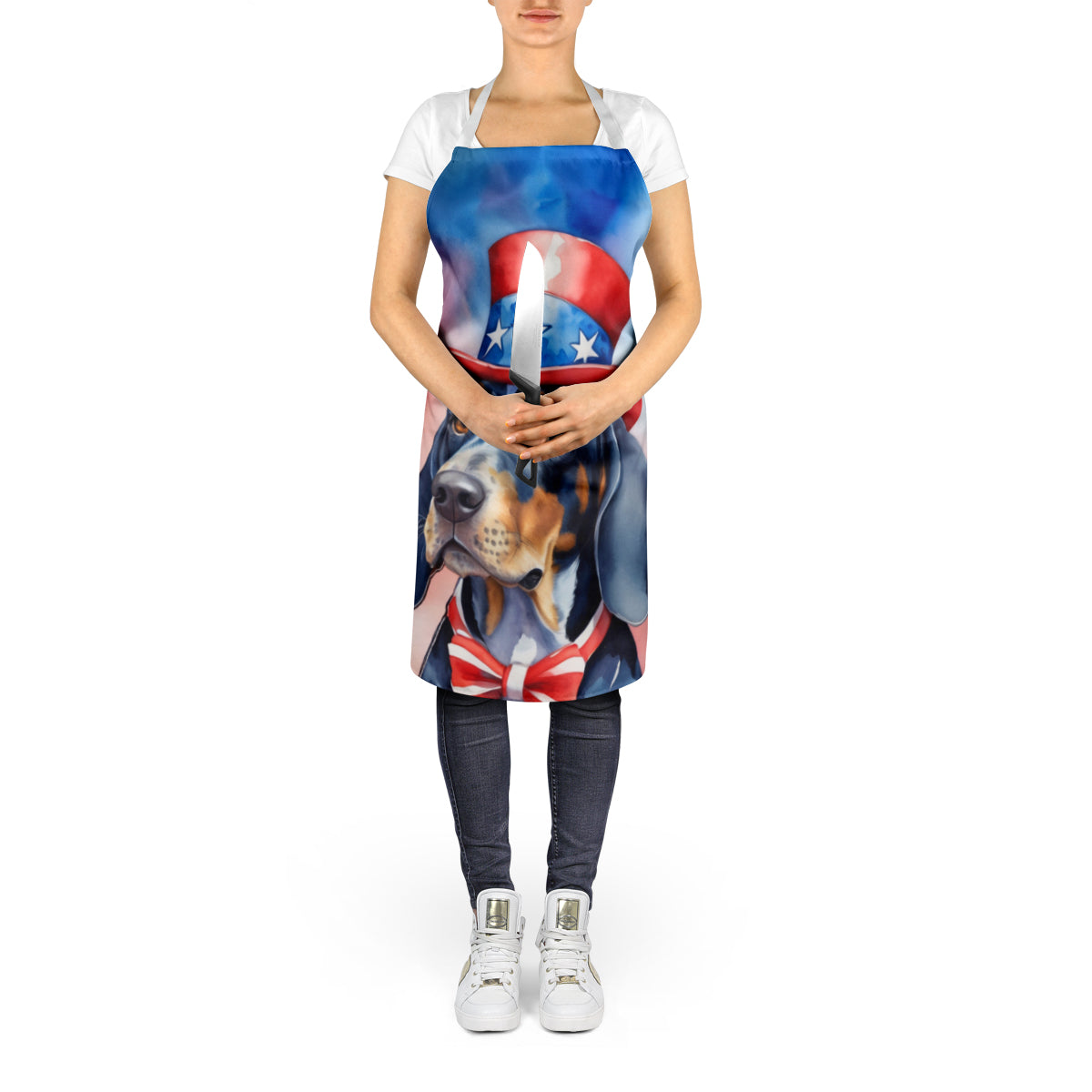 Bluetick Coonhound Patriotic American Apron