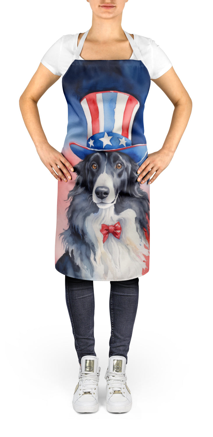 Borzoi Patriotic American Apron