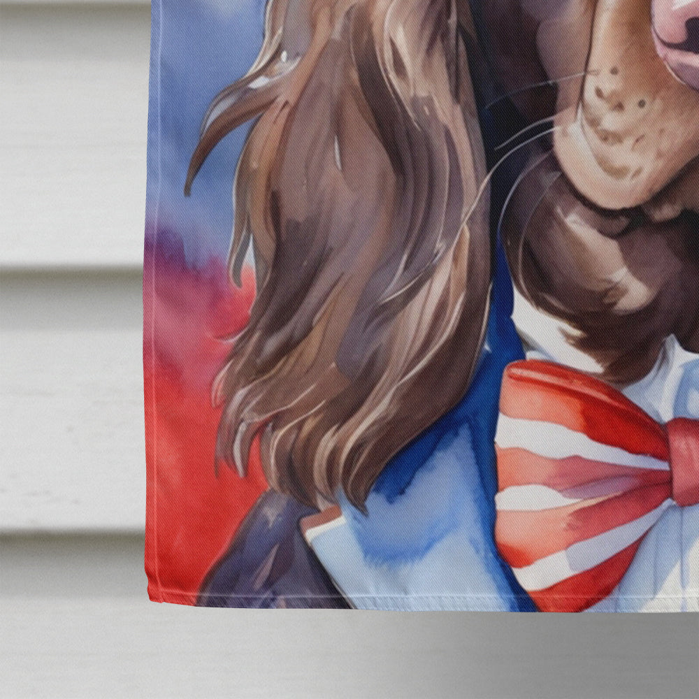 Boykin Spaniel Patriotic American House Flag