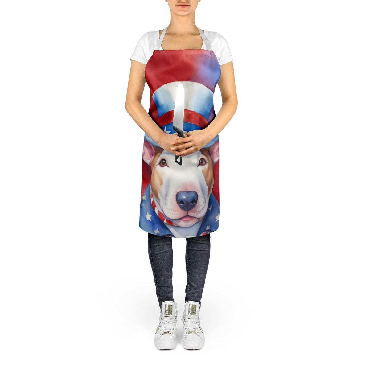 Bull Terrier Patriotic American Apron