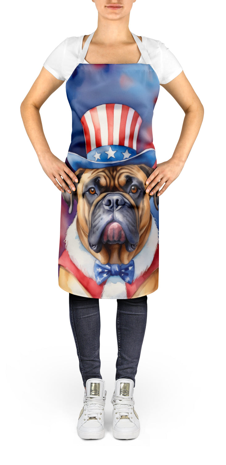 Bullmastiff Patriotic American Apron