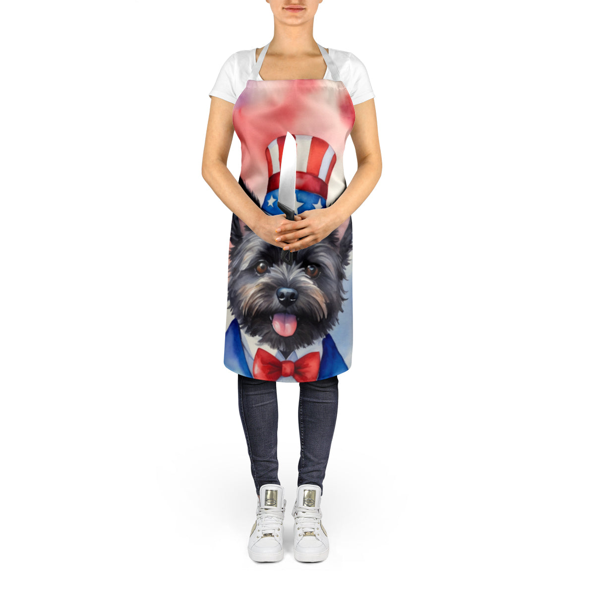 Cairn Terrier Patriotic American Apron