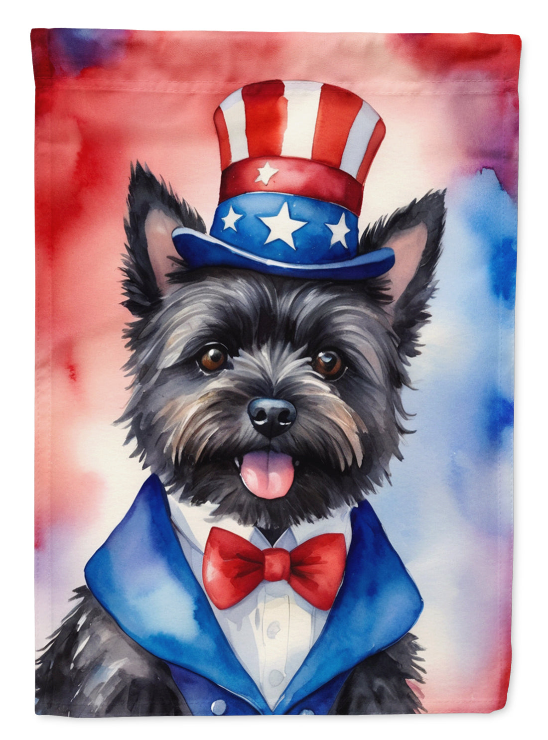 Buy this Cairn Terrier Patriotic American House Flag