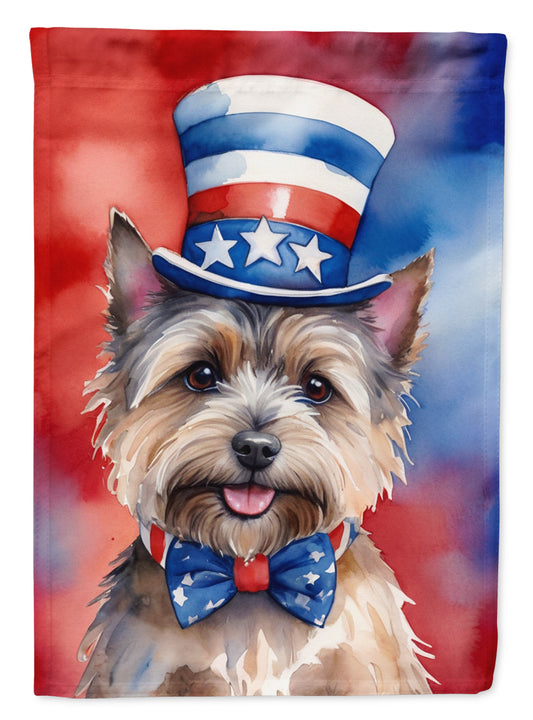 Buy this Cairn Terrier Patriotic American House Flag