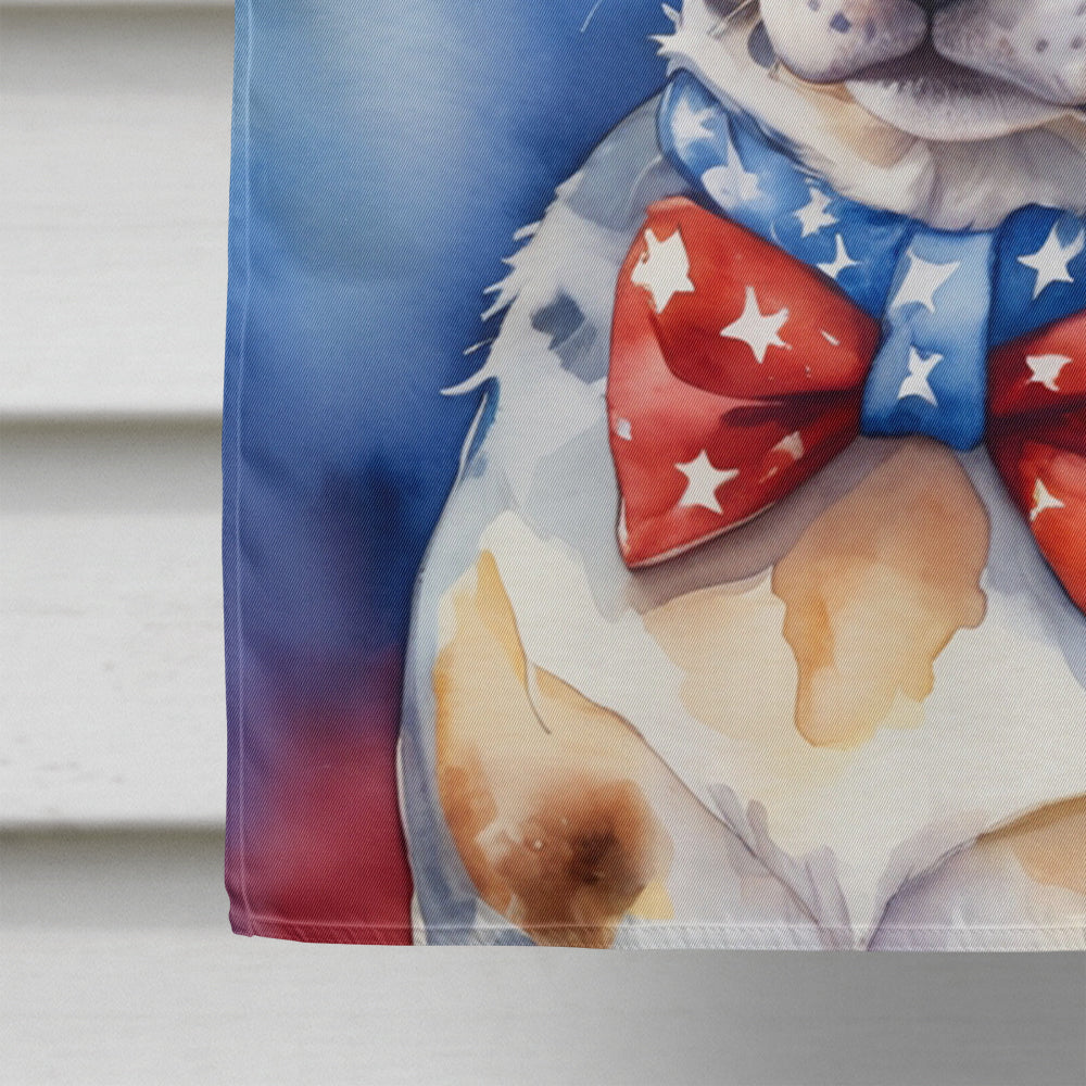 Catahoula Patriotic American House Flag