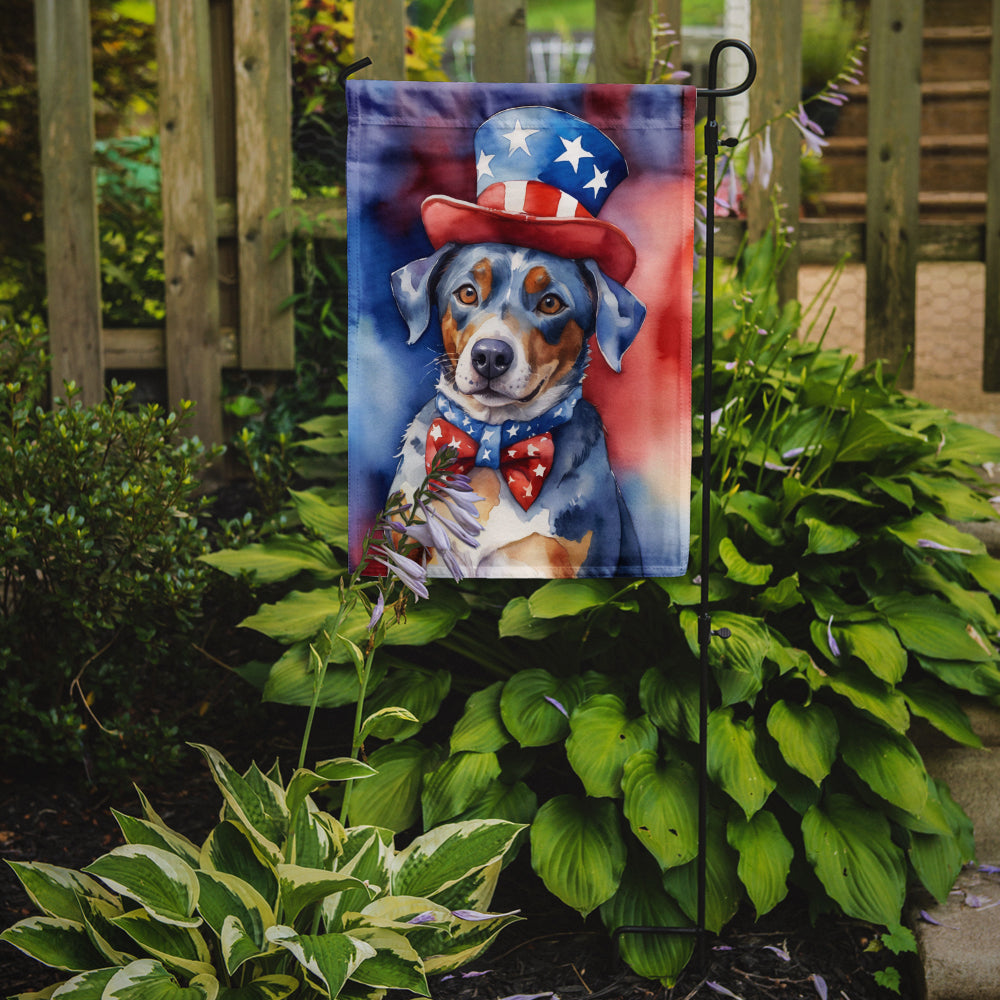 Catahoula Patriotic American Garden Flag