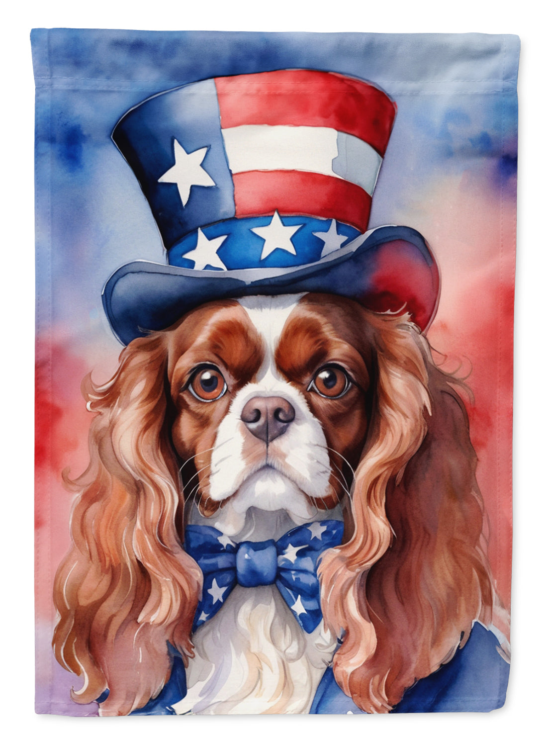 Buy this Cavalier Spaniel Patriotic American House Flag