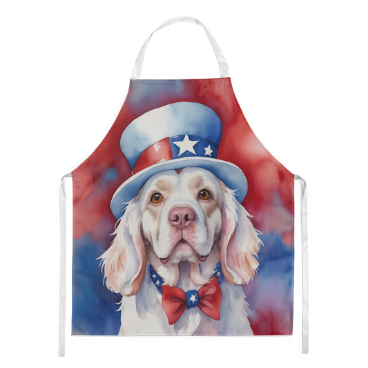 Buy this Clumber Spaniel Patriotic American Apron