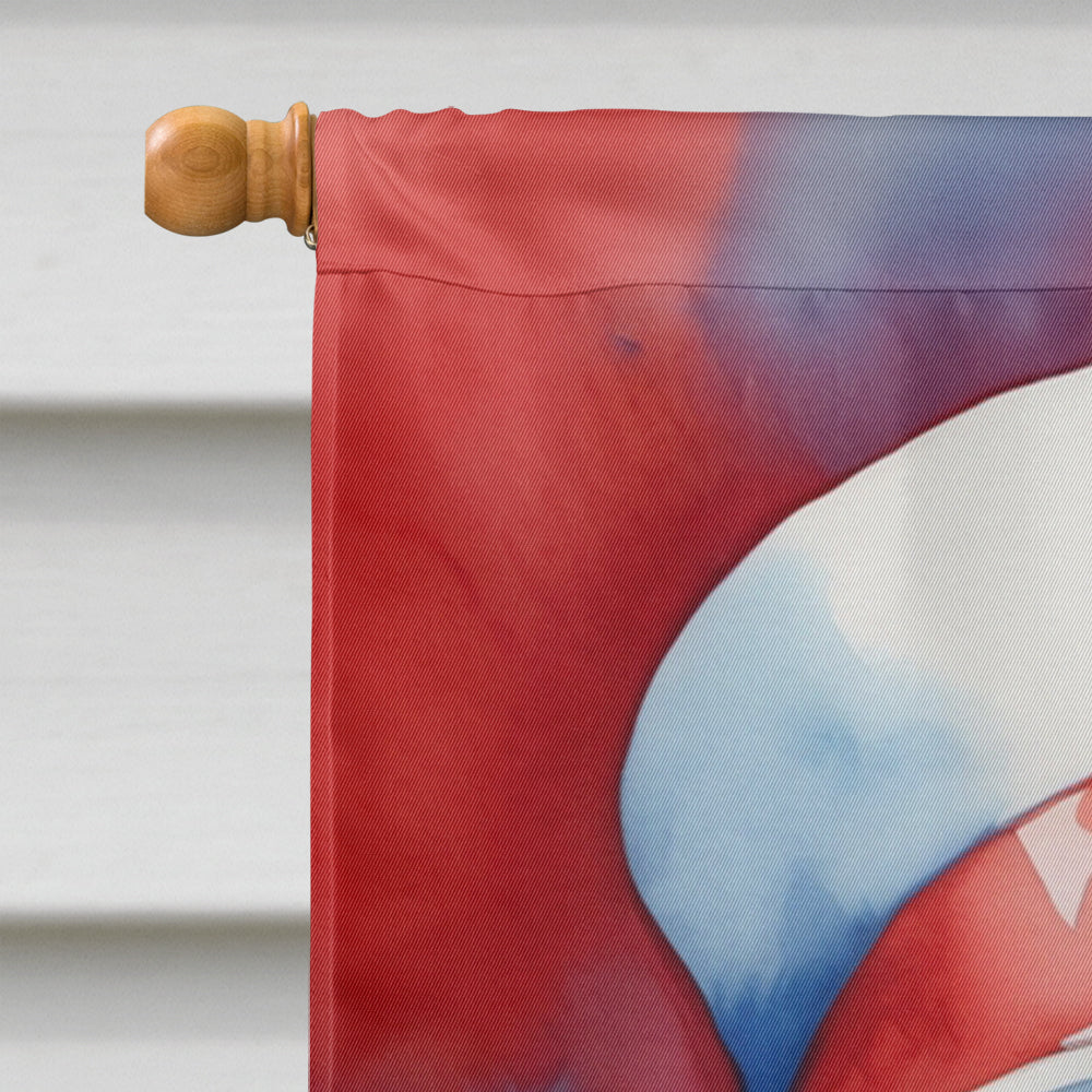 Clumber Spaniel Patriotic American House Flag